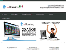 Tablet Screenshot of horariosmexico.com